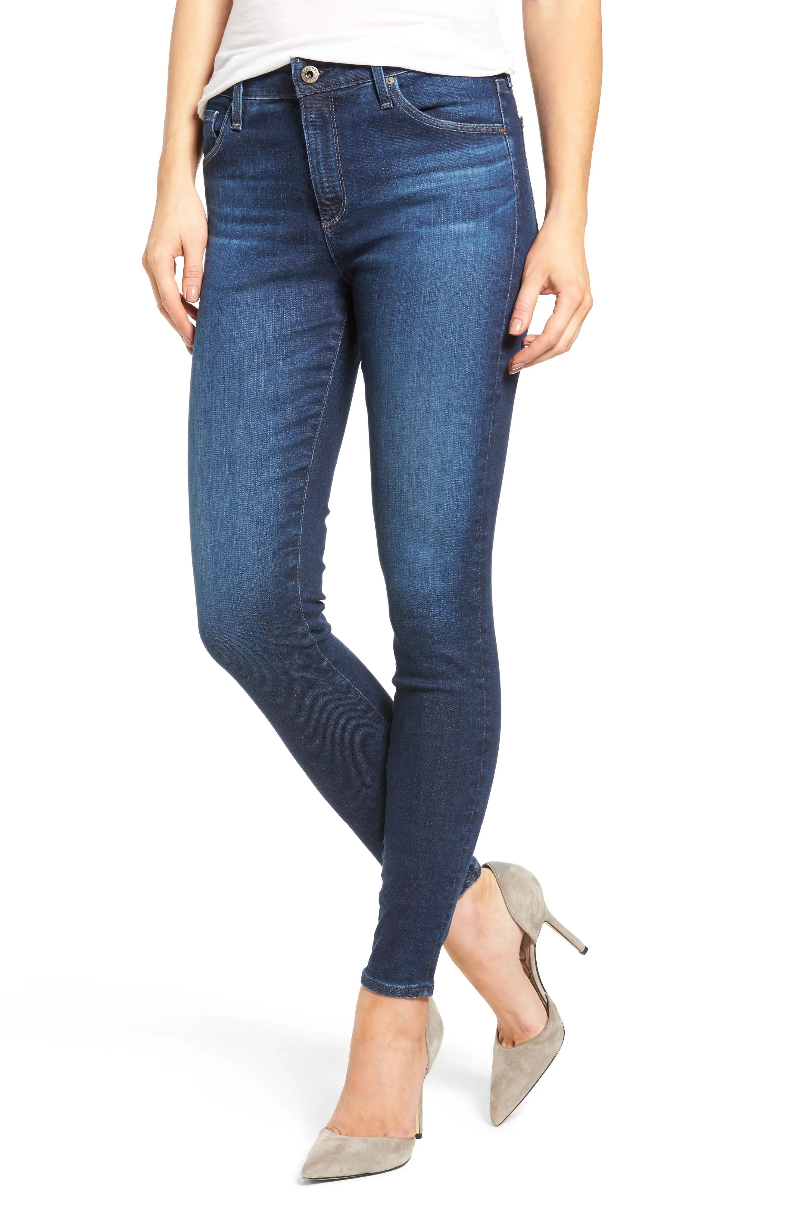 AG 'The Farrah' High Rise Skinny Jeans (15 Years Chronic) | Nordstrom