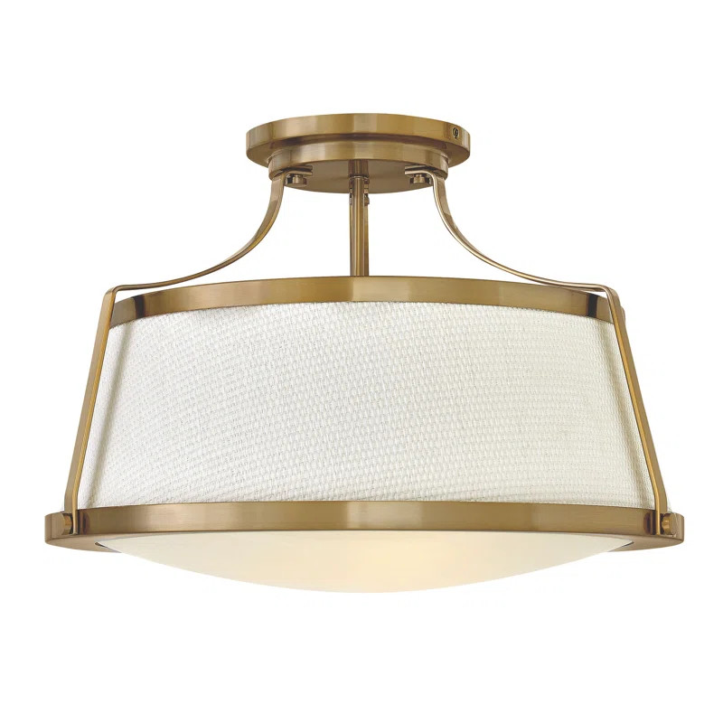 Charlotte 3 - Light 20" Semi Flush Mount | Wayfair North America
