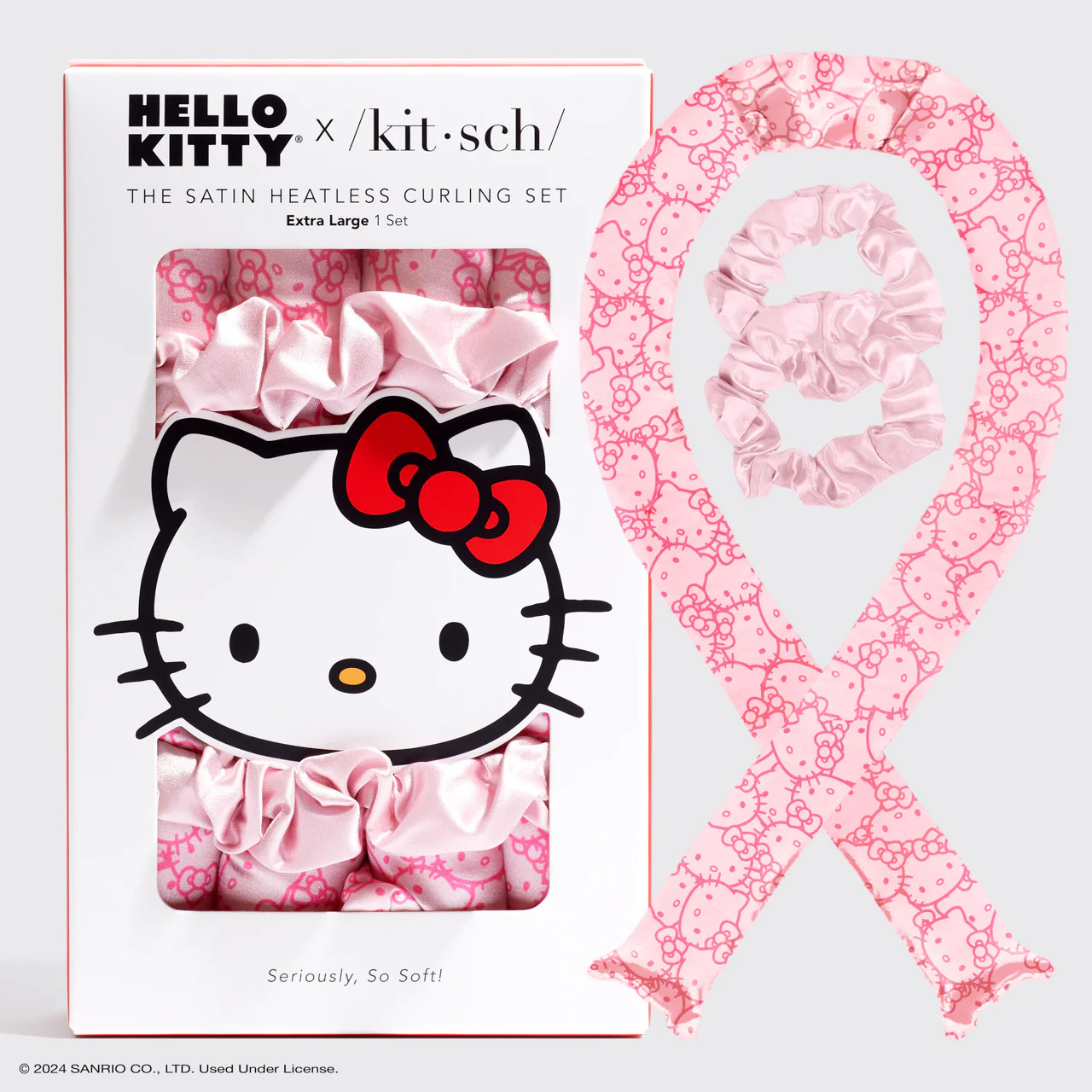 Kitsch x Hello Kitty XL Heatless Curling Set in Hello Kitty Faces | Kitsch
