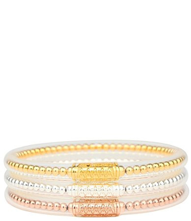BuDhaGirl BIBI Serenity Prayer All Weather Bangles� Bracelet Set - L | Dillard's