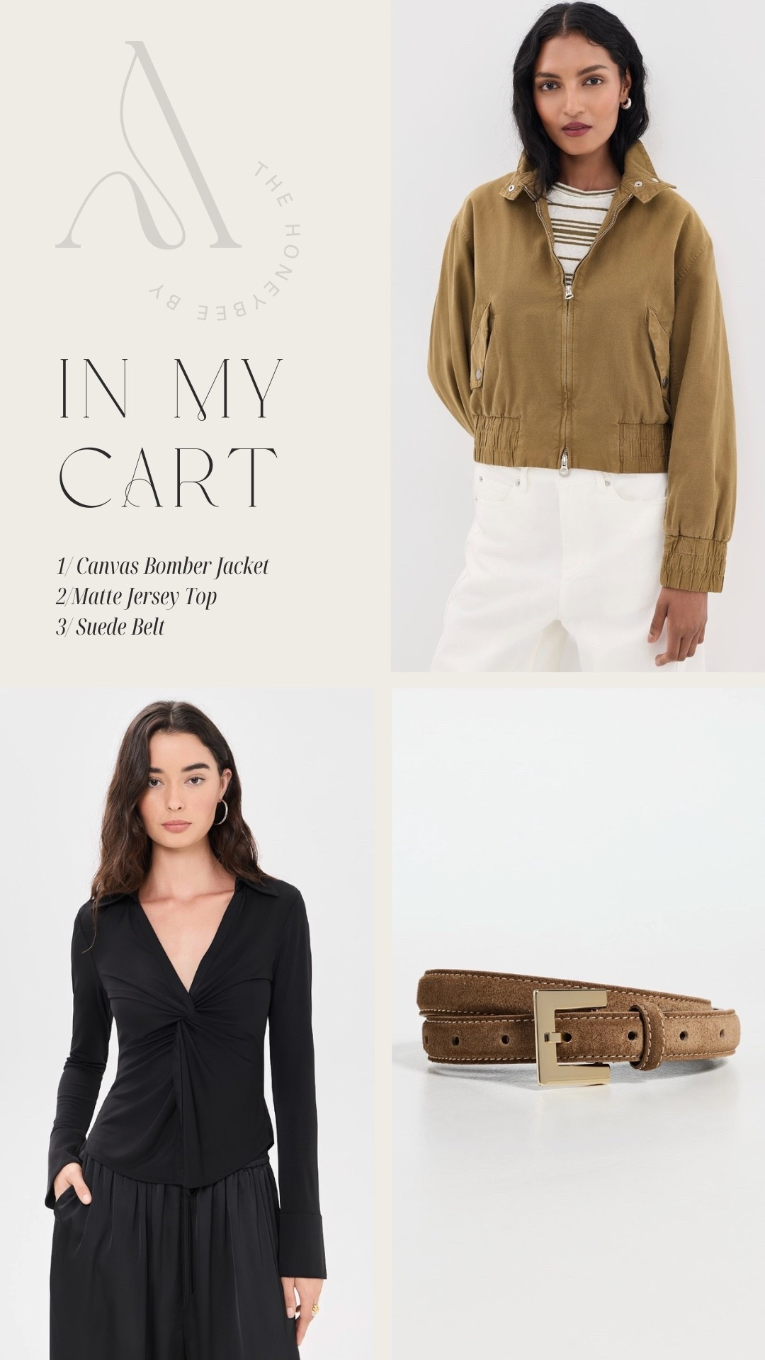 In my cart from Shopbop 🤍