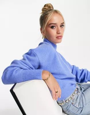 & Other Stories mock neck sweater in blue | ASOS (Global)