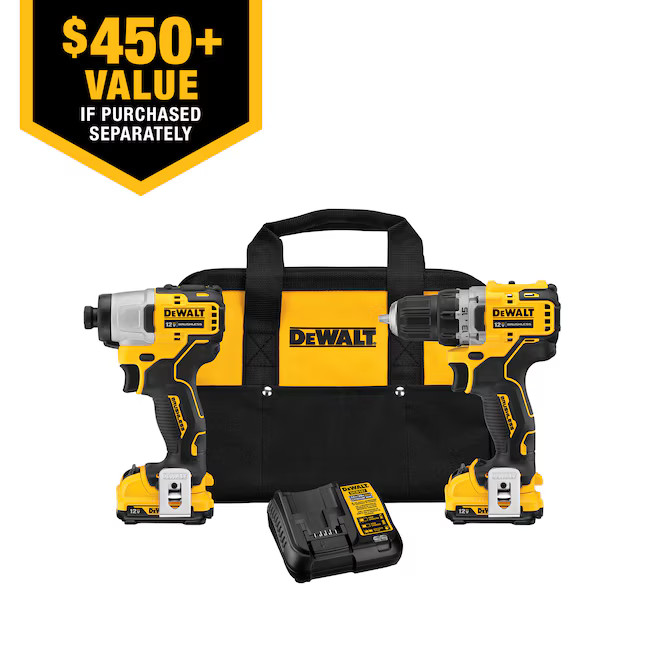 DEWALT XTREME 2-Tool 12V MAX XR Brushless DrilI/Impact Driver with Bag (2-Batteries and Charger I... | Lowe's