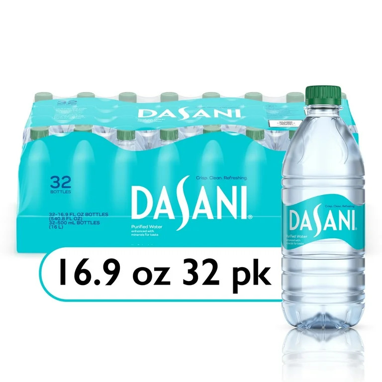 Dasani Purified Water Bottles, 16.9 fl oz, 32 Pack | Walmart (US)
