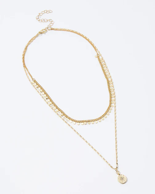 Samira Layered Charm Necklace - Gold | VICI