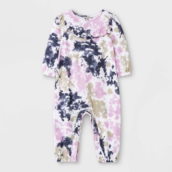 Grayson Mini Baby Girls' Jersey Tie-Dye Romper | Target