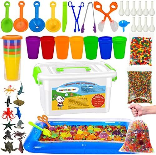 40000PCS Non Toxic Water Beads Sensory Toys , 50PCS Large Water Bead, Sensory Bins for Toddlers w... | Amazon (US)