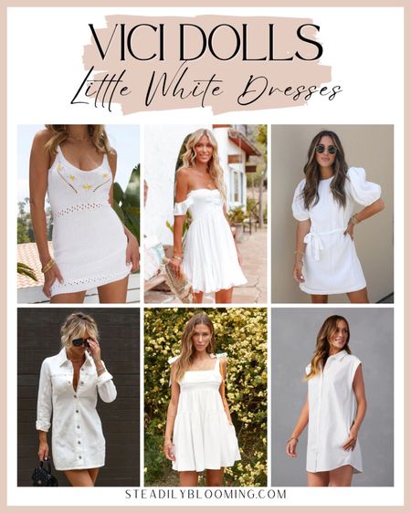 Perfect summer little white dresses

#LTKSeasonal #LTKunder100 #LTKstyletip