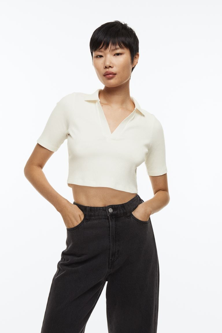 Collared Ribbed Top | H&M (US + CA)