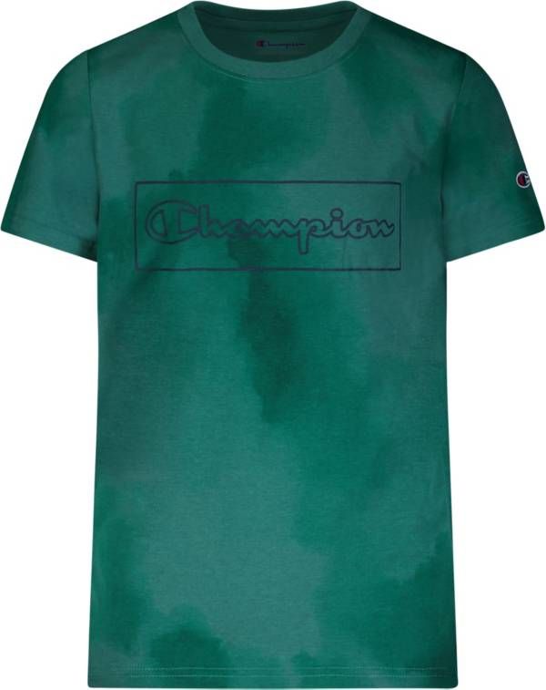 Champion Boys' Cloud Script Outline Short Sleeve T-Shirt | Dick's Sporting Goods | Dick's Sporting Goods
