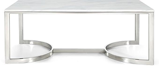 Meridian Furniture 245-C Copley Chrome Coffee Table | Amazon (US)