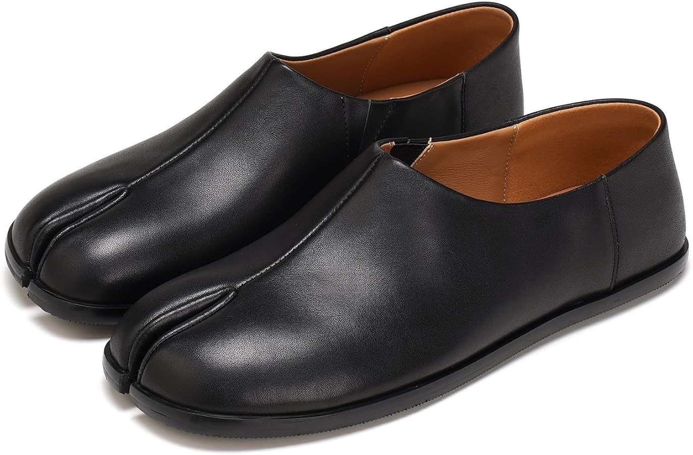 UBWDU Womens Tabi Ballet Flat Shoes Rounde Split Toe Ballerina Flats Low Heel Wide Width Dressy C... | Amazon (US)