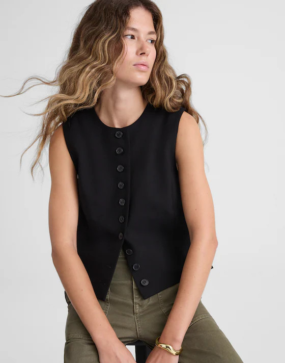Crewneck Shell Vest | Madewell