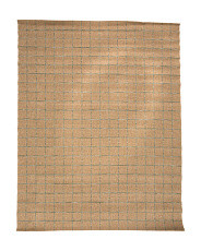 Made In Belgium 8x10 Outdoor Jute Look Grid Lines Area Rug | Global Home | Marshalls | Marshalls