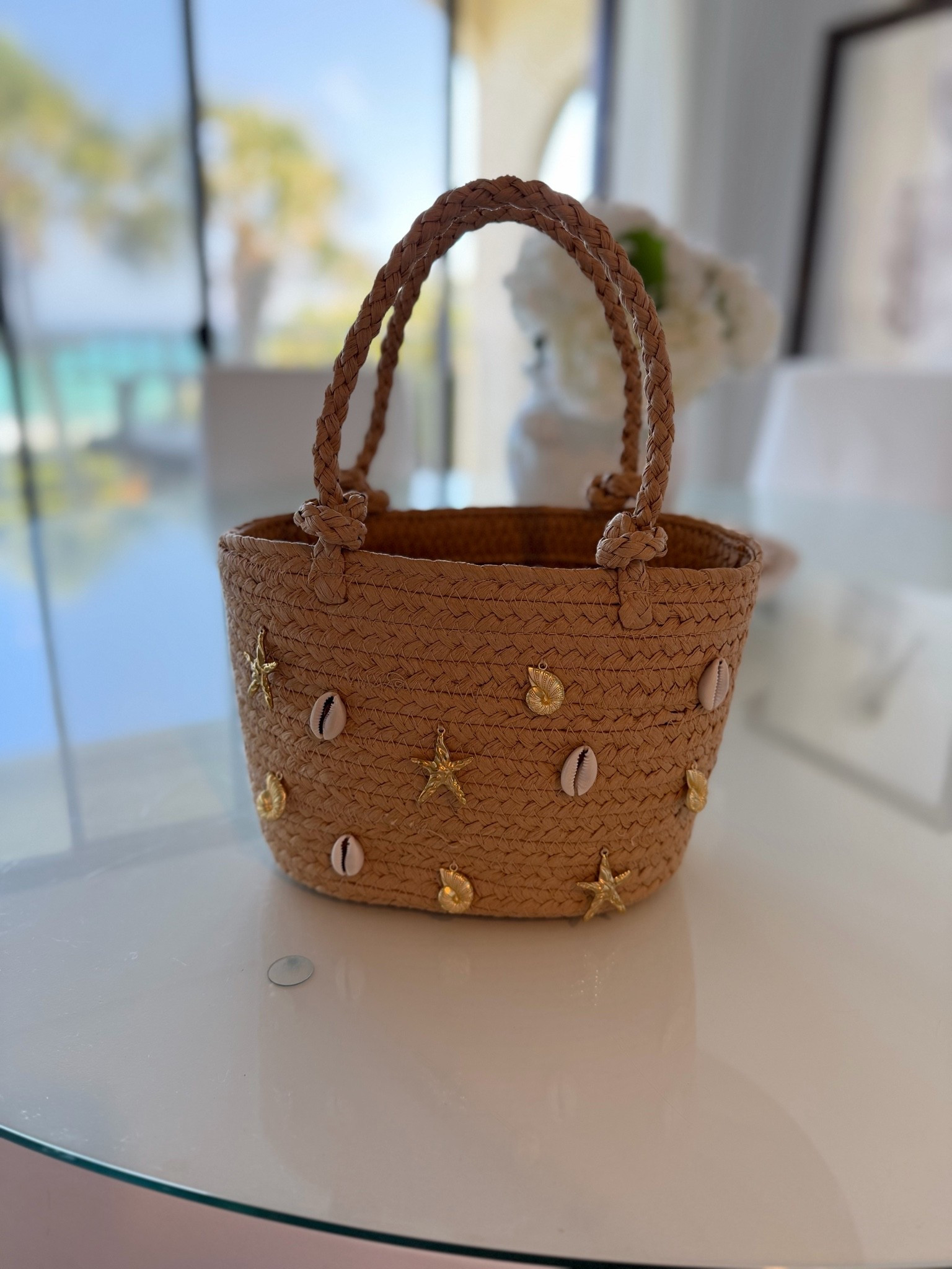 Cutest beach bag find 🐚✨

#LTKTravel #LTKootd #LTKSaleAlert