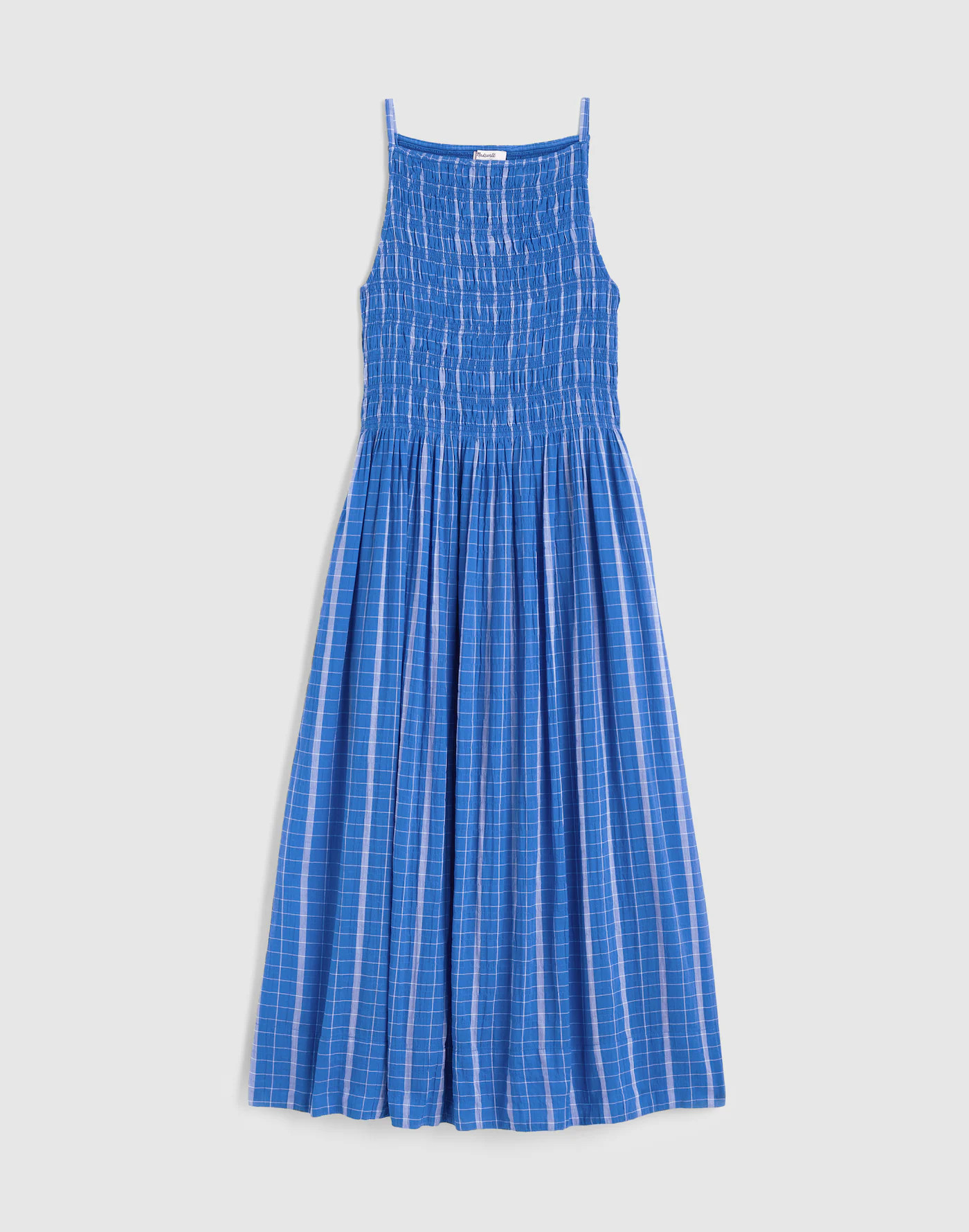 Smocked High-Neck Midi Dress | Madewell