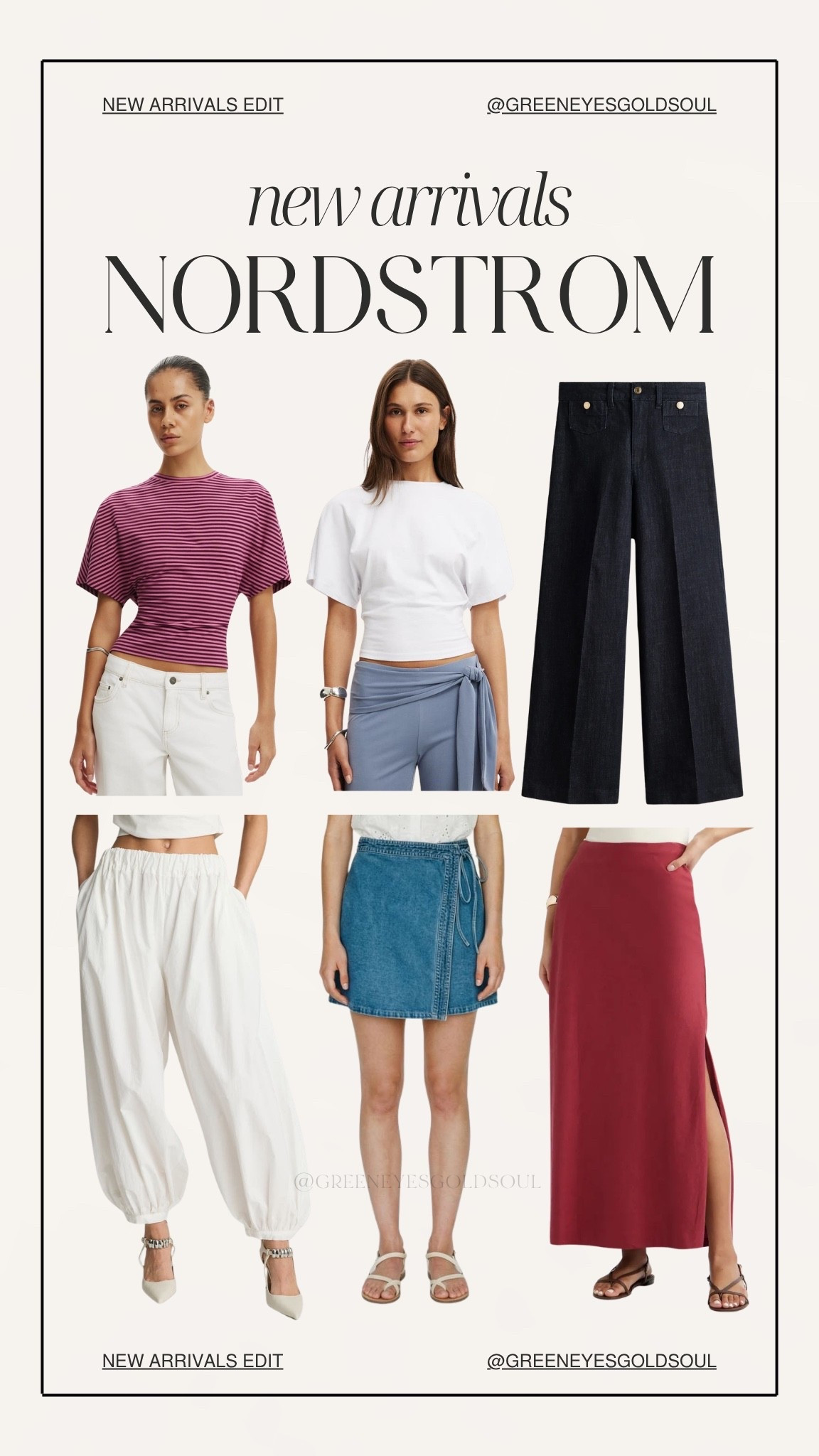 ✨ Nordstrom new arrivals are looking so good right now. From elevated basics and chic denim to easy summer skirts and relaxed everyday pieces, these are the finds catching my eye this week. Neutral staples with a few fun pops of color that can be styled all season long. 🤍

Which piece would you add to cart first?

#NordstromStyle #NordstromFinds #NordstromNewArrivals #SummerStyle #CasualChic #EverydayStyle #EffortlessStyle #DenimStyle #WardrobeRefresh #LTKStyle #LTKFashion #FashionFinds #NeutralStyle #ClassicStyle #SummerOutfits

Nordstrom new arrivals, Nordstrom fashion finds, summer wardrobe essentials, elevated basics, casual chic outfits, effortless summer style, wide leg denim, denim skirt outfit, satin midi skirt, poplin pants, capsule wardrobe staples, neutral fashion finds, everyday outfit ideas, classic style, timeless wardrobe, women’s fashion trends, summer outfit inspiration, versatile clothing pieces, Nordstrom clothing haul, elevated casual style

#LTKU #LTKSeasonal #LTKootd
