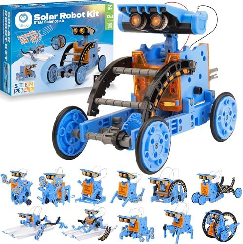Sillbird Solar Building Robot Kit Christmas STEM Gift for Boys Aged 8-13, DIY Science Educational... | Amazon (US)