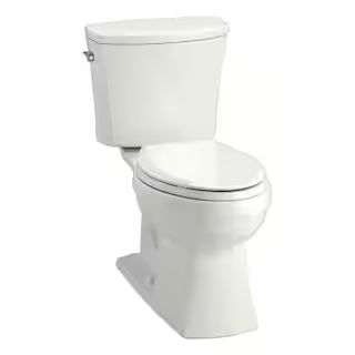 KOHLER Kelston Comfort Height 2-Piece 1.28 GPF Single Flush Elongated Toilet with AquaPiston Flus... | The Home Depot