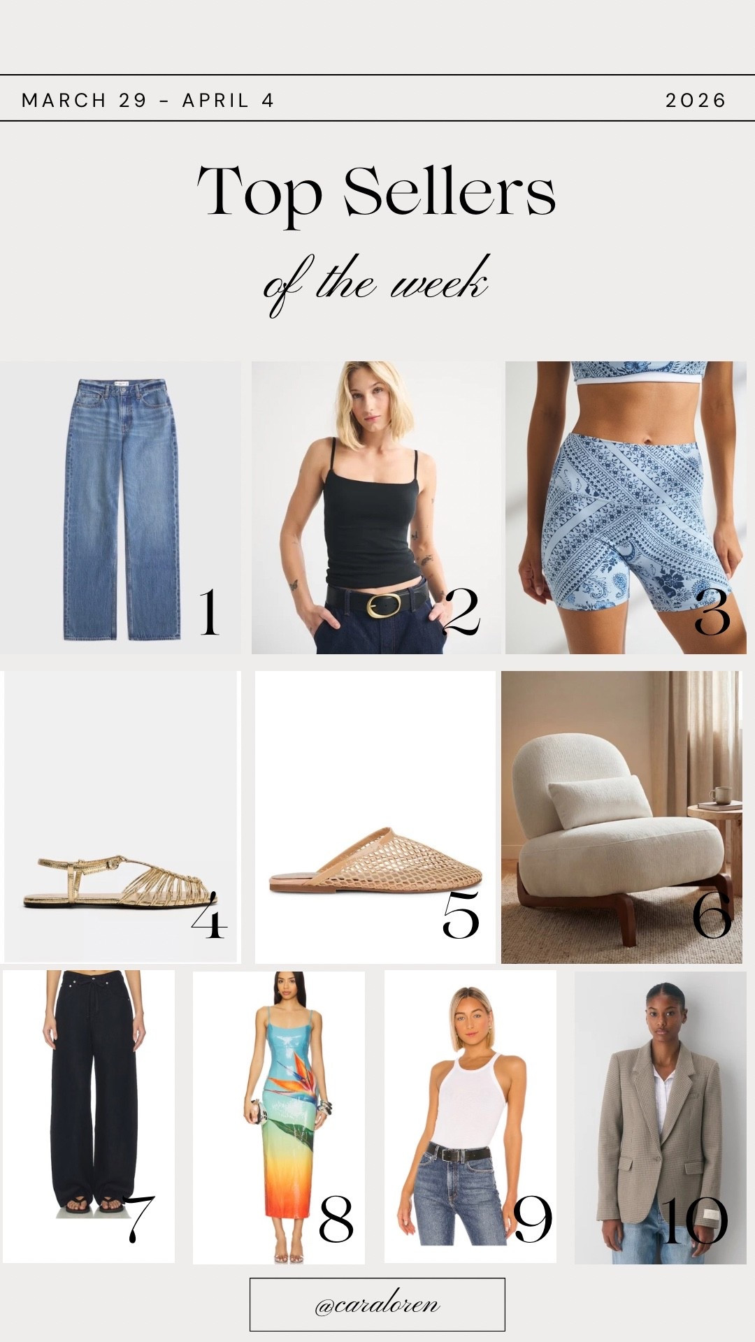 Last week’s best sellers!