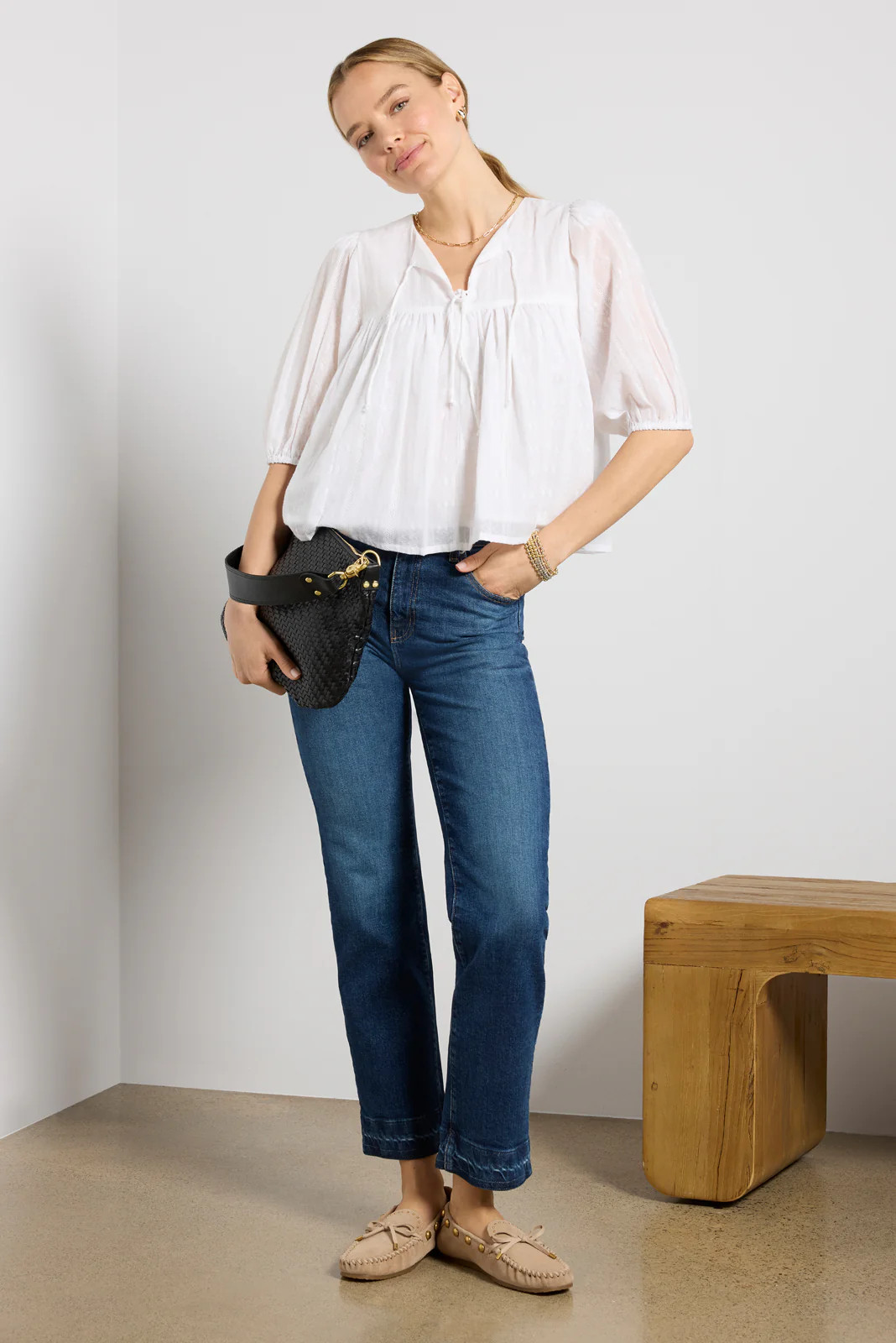 Brinley w Release Hem Straight Jean | Evereve