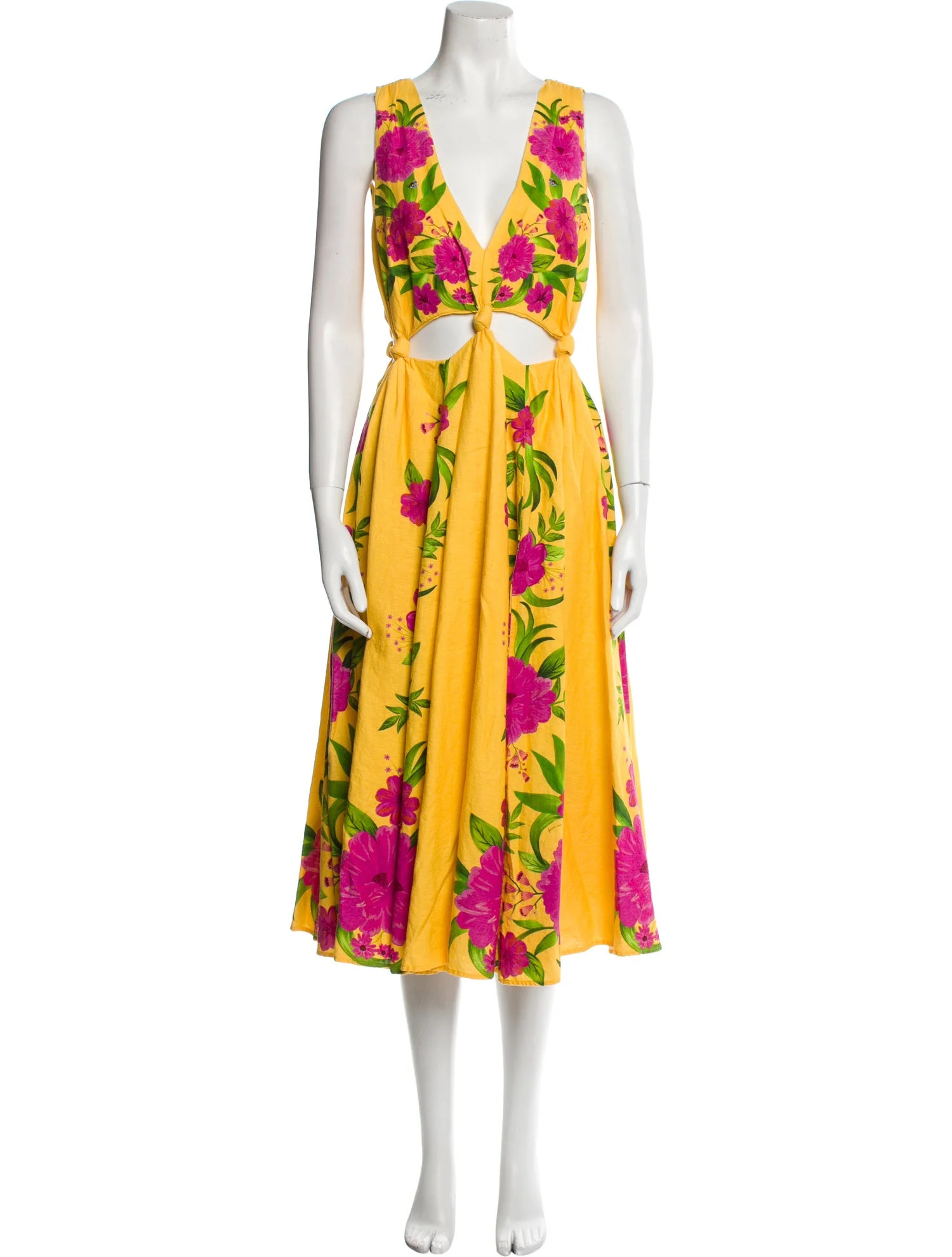 Floral Print Midi Length Dress | The RealReal