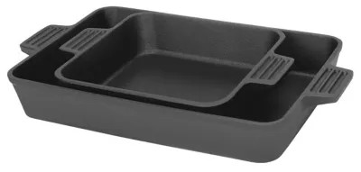 Bayou Classic 2 pc. Cast Iron Cake Pan Set, 8 in. and 9 in. x 13 in. | Tractor Supply