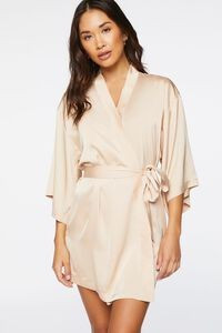 Belted Satin Lingerie Robe | Forever 21 | Forever 21 (US)