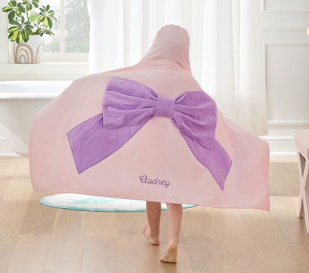 Stoney Clover Lane Bow Hooded Towel | Pottery Barn Kids