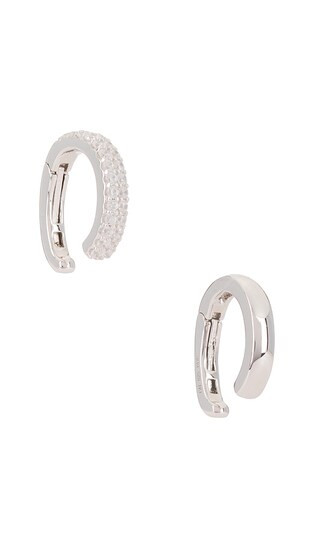 Pave Ford Ear Cuff in Silver | Revolve Clothing (Global)