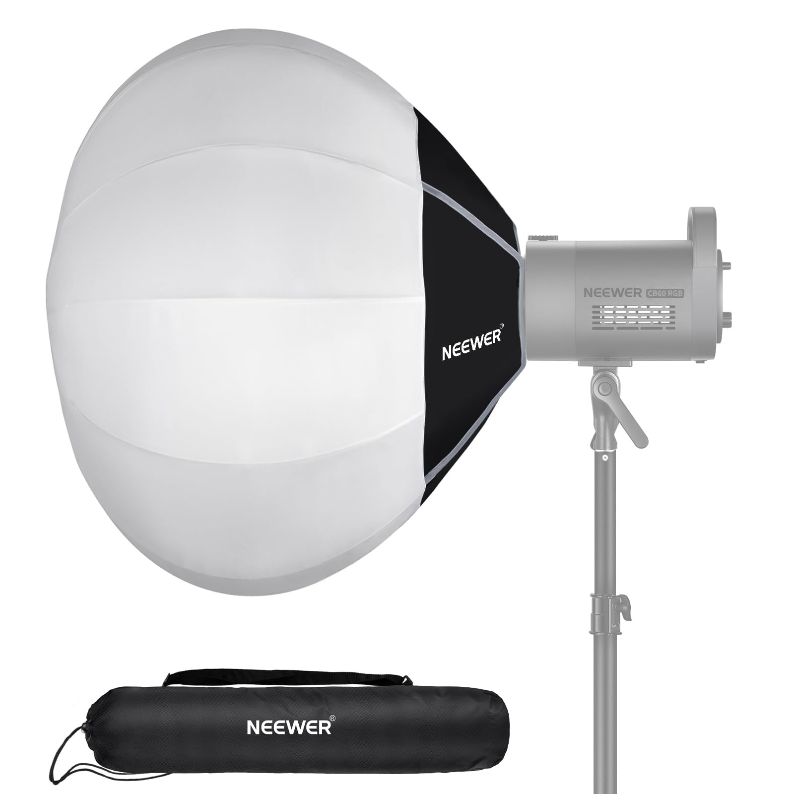 NEEWER 26"/65cm Lantern Softbox, Quick Release 360° Light Diffuser Bowens Mount Softbox with Lig... | Amazon (US)