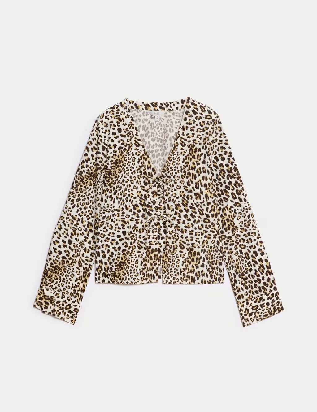 Pure Cotton Printed Tie Front Top | Marks & Spencer (UK)