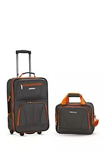 2 Piece Luggage Set - Charcoal | Belk
