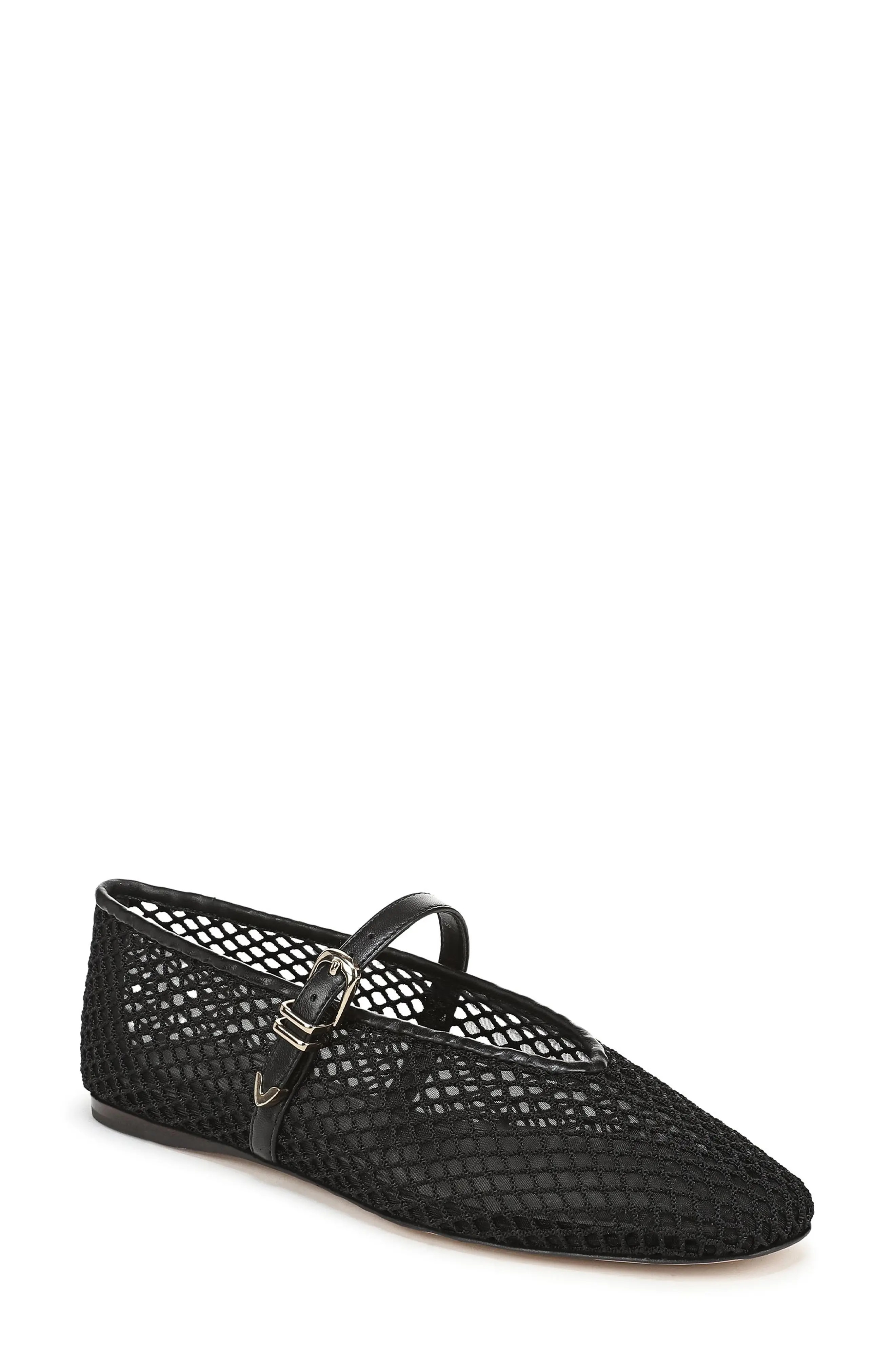 Favorite Daughter Margot Mesh Mary Jane Flat in Black at Nordstrom, Size 9.5 | Nordstrom