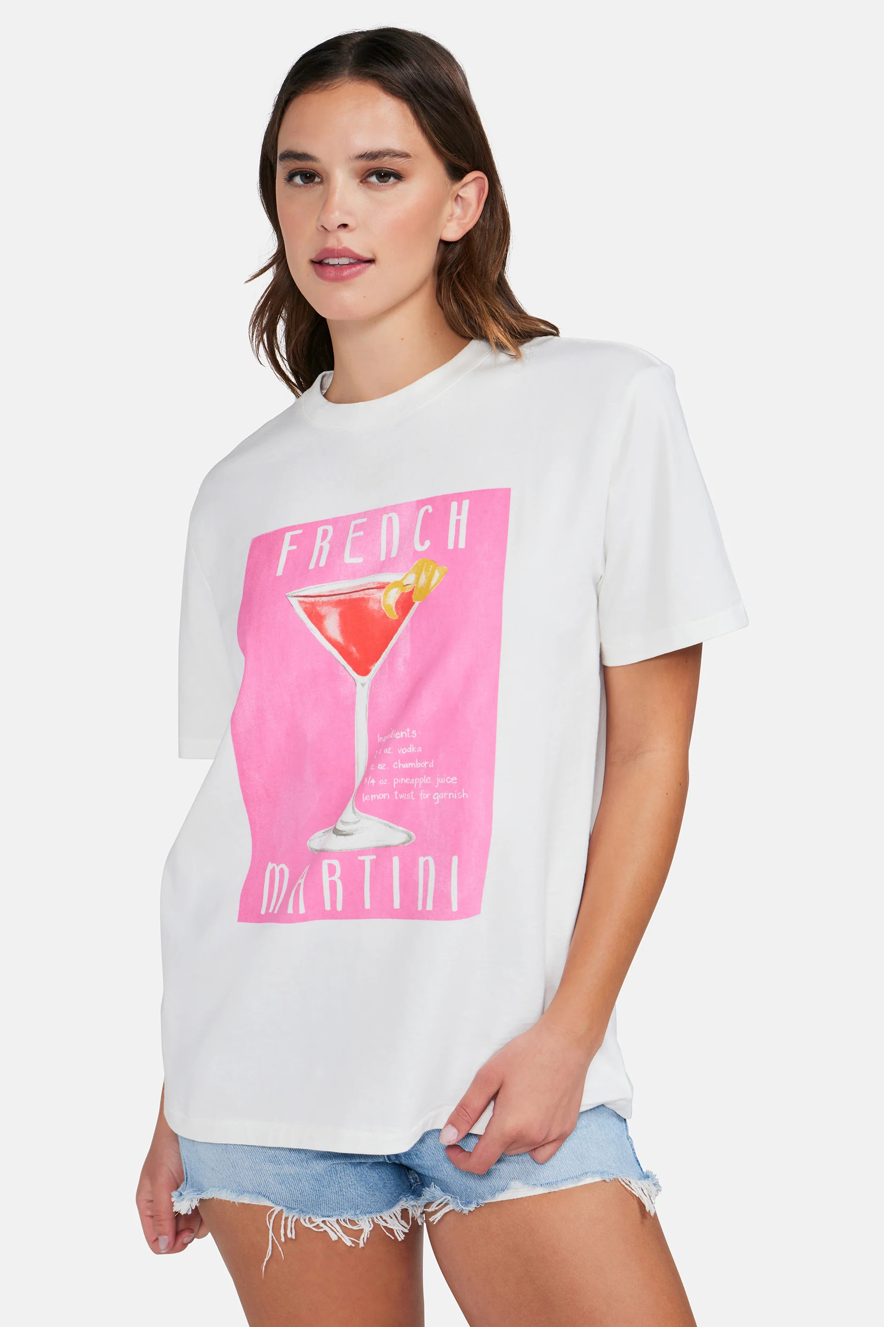 French Martini Ryan Boy Tee | Clean White | Wildfox