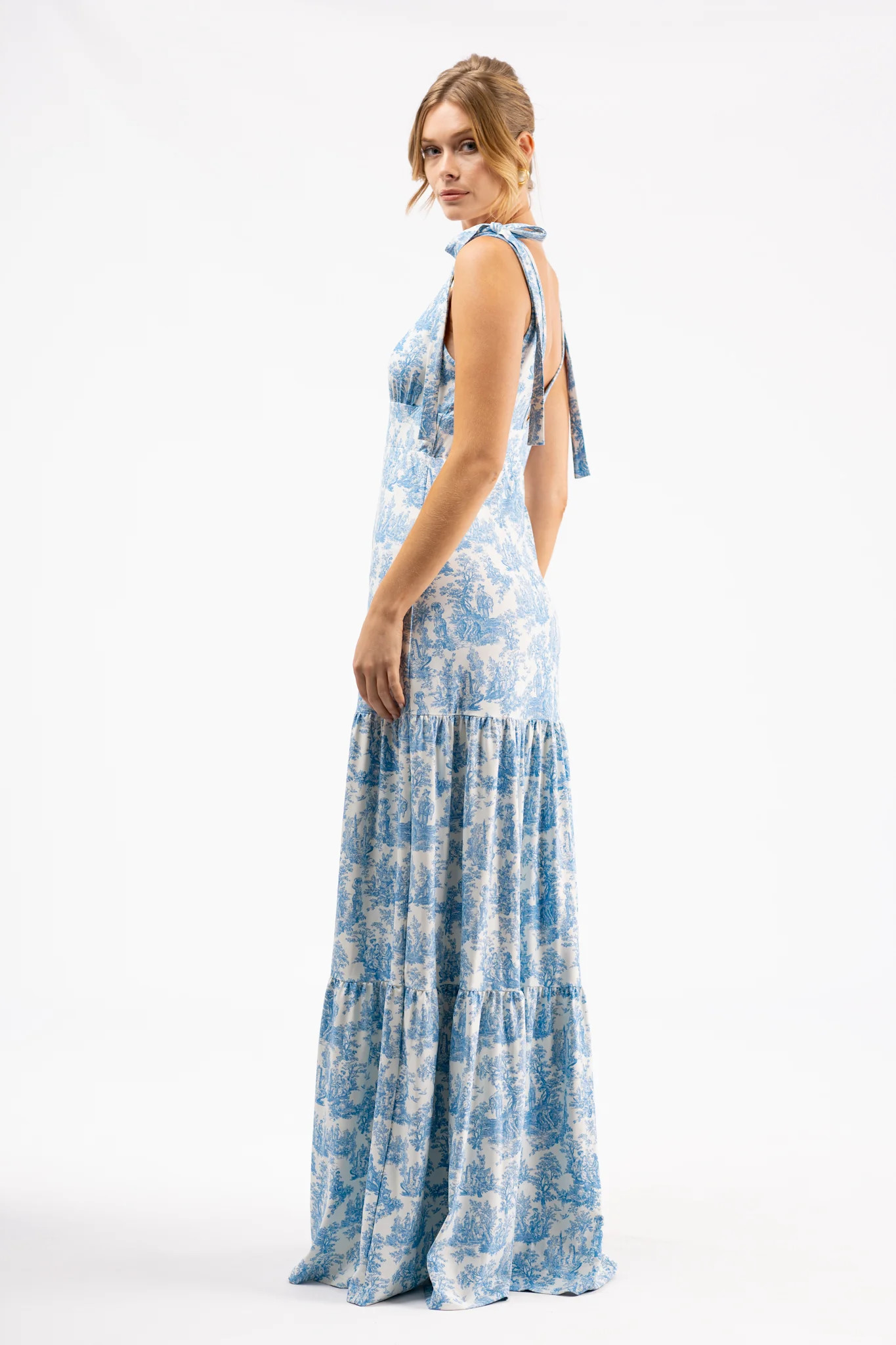 Clementine Dress - Skylight Toile | Smith and Quinn