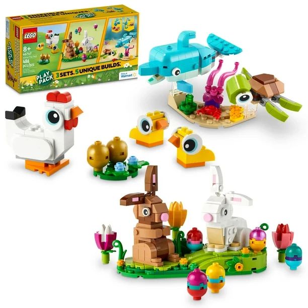 LEGO Animal Play Pack 66747 Easter Gift for Kids, Limited Time Deal - Walmart.com | Walmart (US)