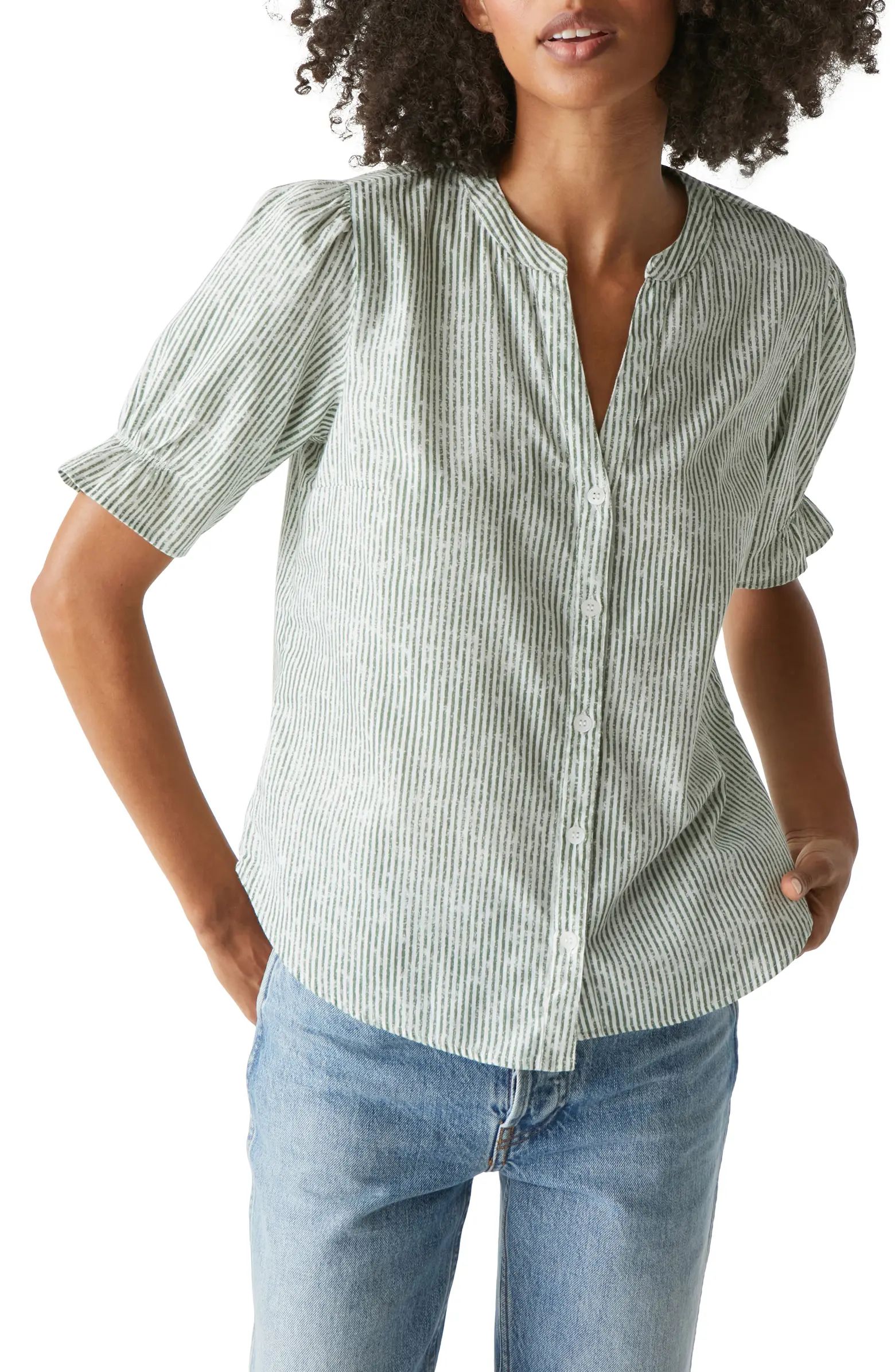 Roxanne Short Sleeve Button-Up Shirt | Nordstrom