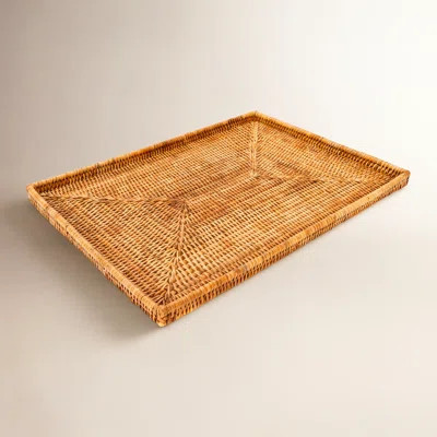 Artifacts Rattan Rectangular Flat Tray | Wayfair North America
