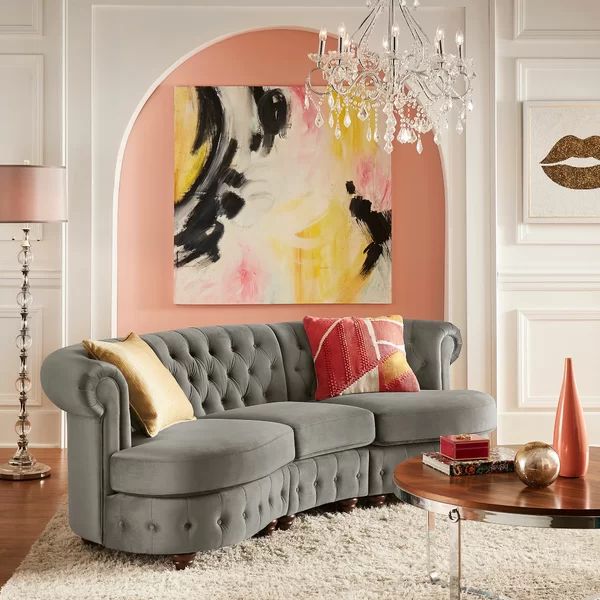 Venuti 94.5'' Velvet Sofa | Wayfair North America
