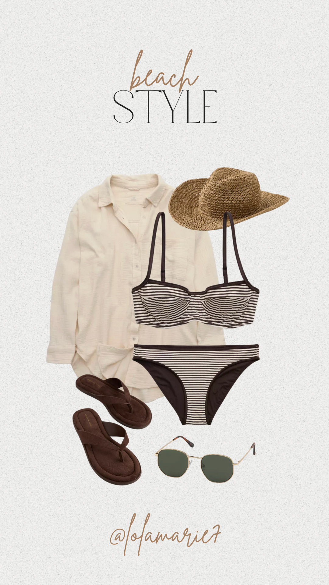 Aerie Beach Style  

 #LTKootd #LTKSwim #LTKTravel