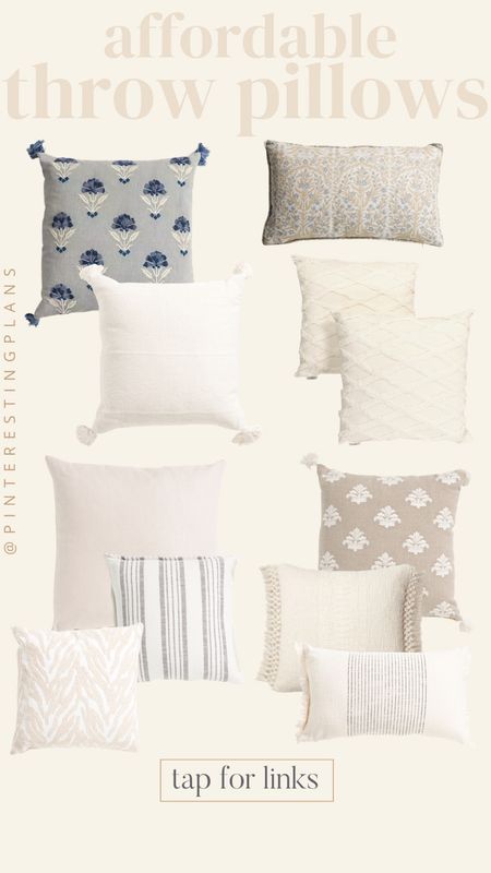 Affordable throw pillows
Neutral throw pillow Serena & lily inspired
Coastal home
Spring refresh for the home and living room