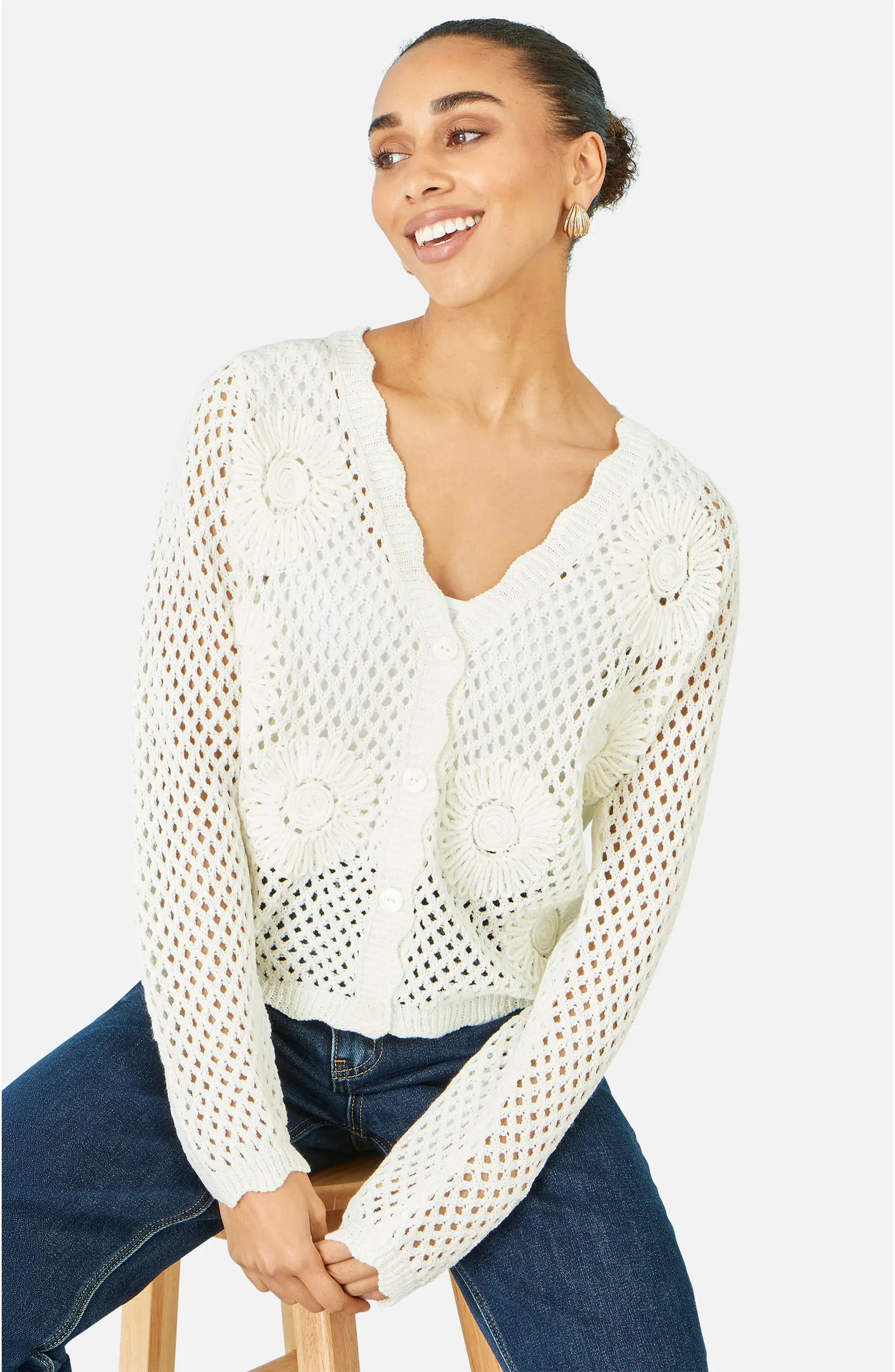Flower Crochet Cardigan | Nordstrom