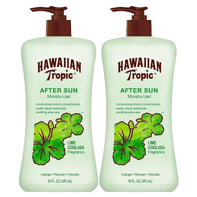 Hawaiian Tropic Lime Coolada Body Lotion and Daily Moisturizer After Sun, 16 Fl Oz (Pack of 2) | Amazon (US)