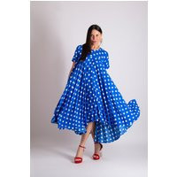 Women Polka Dot Dress, Summer Dress For Women, Stylish Maxi Every Occasion, Loose Comfortable Cotton Kosara - Dr0207Cv | Etsy (US)