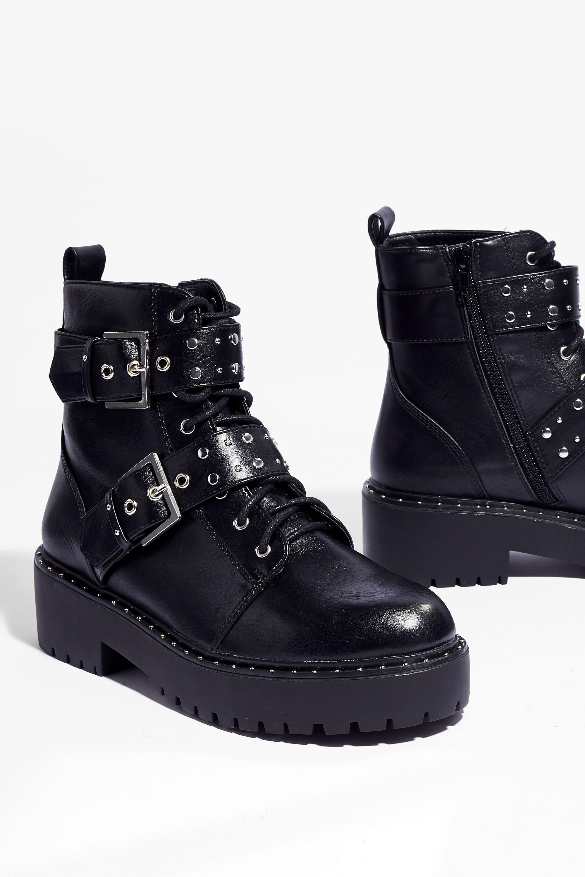 You're Stud to Go Cleated Heeled Boots | NastyGal (US & CA)