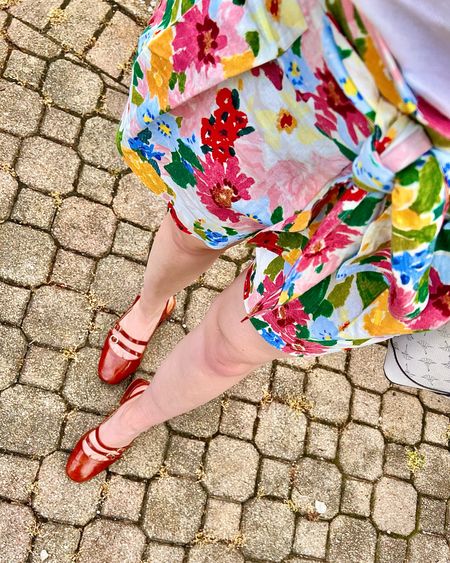 Floral paper bag waist shorts from Sézane are perfect for a vibrant summer!

#LTKShoeCrush #LTKStyleTip #LTKSeasonal