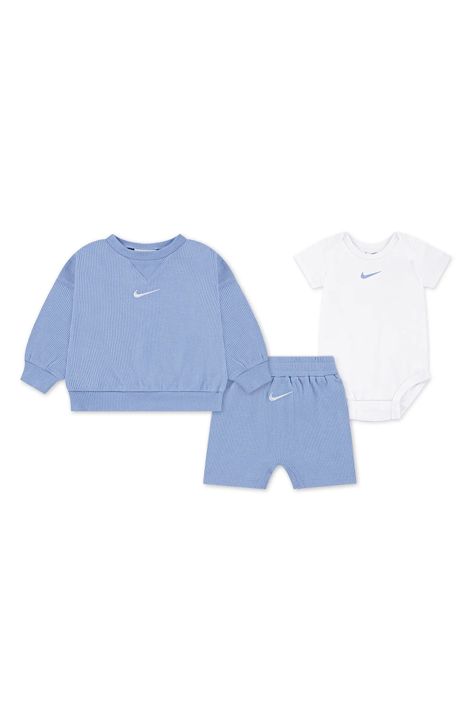 Essentials Sweatshirt, Shorts & Bodysuit Set | Nordstrom