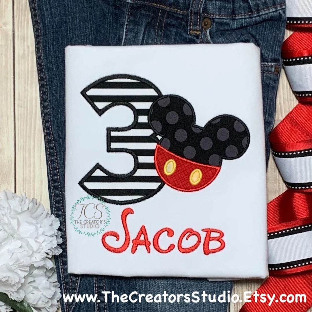 Mickey Mouse Personalized Birthday Shirt Disney Vacation - Etsy | Etsy (US)