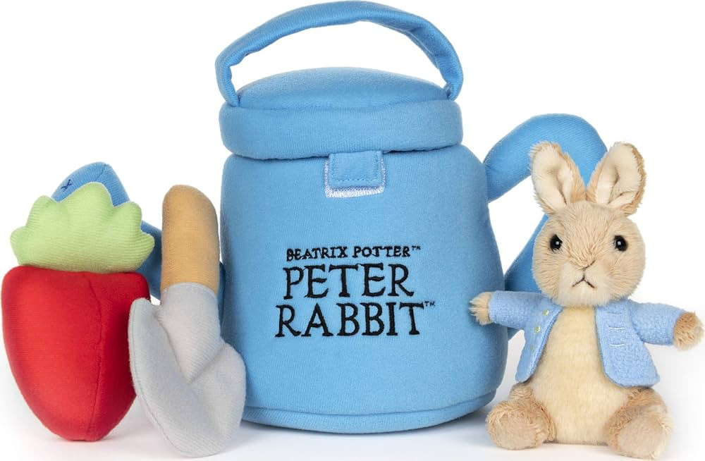 Gund Beatrix Potter Peter Rabbit Easter Basket Plush Playset, 5 Pieces, 6" | Amazon (US)